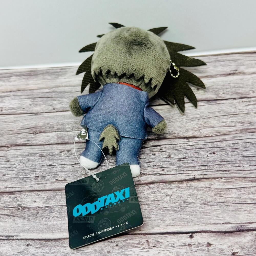 Odd Taxi Yano Porcupine Plush Keychain Anime New Japan Import US Seller - Picture 2 of 3